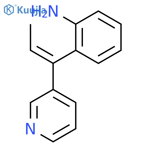 Benzenamine, 2-[1-(3-pyridinyl)-1-propenyl]- structure