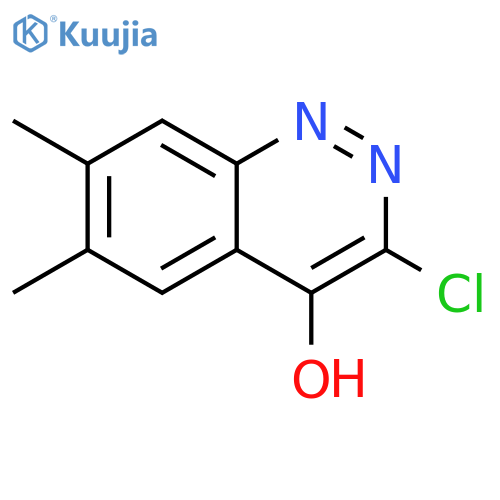 4-Cinnolinol,3-chloro-6,7-dimethyl- structure