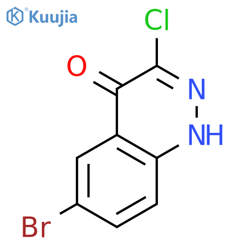 6-Bromo-3-chloro-1H-cinnolin-4-one structure