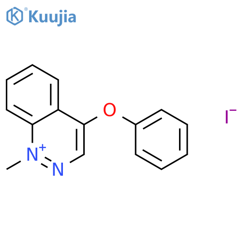 Cinnolinium, 1-methyl-4-phenoxy-, iodide structure