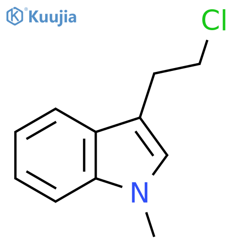 3-(2-chloroethyl)-1-methyl-1H-Indole structure