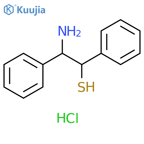 Benzeneethanethiol, b-amino-a-phenyl-, hydrochloride structure