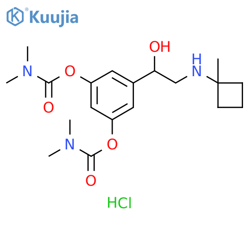 Carbamic acid, dimethyl-, 5-[1-hydroxy-2-[(1-methylcyclobutyl)amino]ethyl]-1,3-phenylene ester, monohydrochloride (9CI) structure