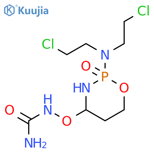 1-({(2R,4R)-2-[bis(2-chloroethyl)amino]-2-oxido-1,3,2-oxazaphosphinan-4-yl}oxy)urea structure