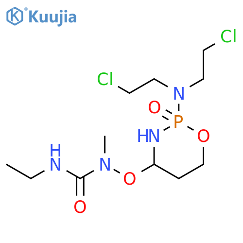 1-({2-[bis(2-chloroethyl)amino]-2-oxido-1,3,2-oxazaphosphinan-4-yl}oxy)-3-ethyl-1-methylurea structure
