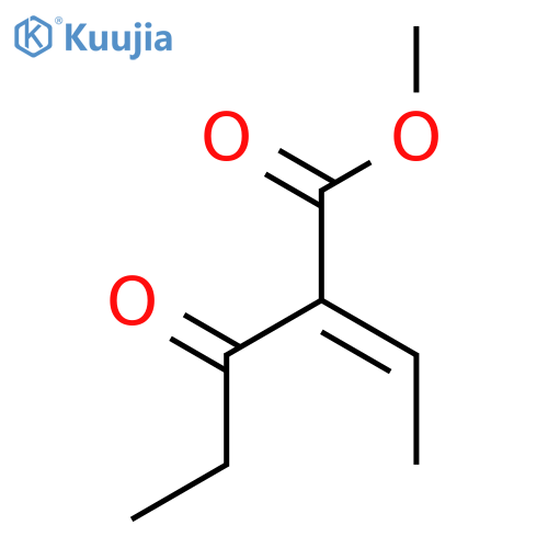 Pentanoic acid, 2-ethylidene-3-oxo-, methyl ester, (E)- structure