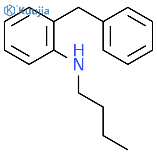 o-(n-Butylamino)diphenylmethane structure