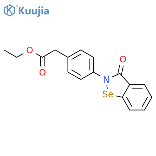 ethyl 2-[4-(7-oxo-9-selena-8-azabicyclo[4.3.0]nona-1,3,5-trien-8-yl)ph enyl]acetate structure