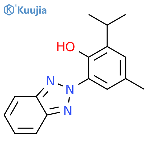 PHENOL, 2-(2H-BENZOTRIAZOL-2-YL)-4-METHYL-6-(1-METHYLETHYL)- structure