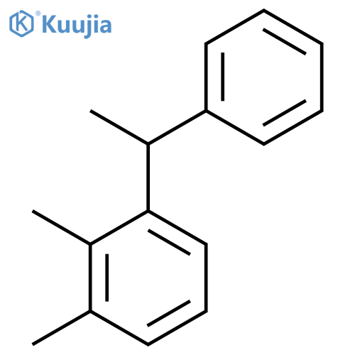 Benzene, 1,2-dimethyl-3-(1-phenylethyl)- structure