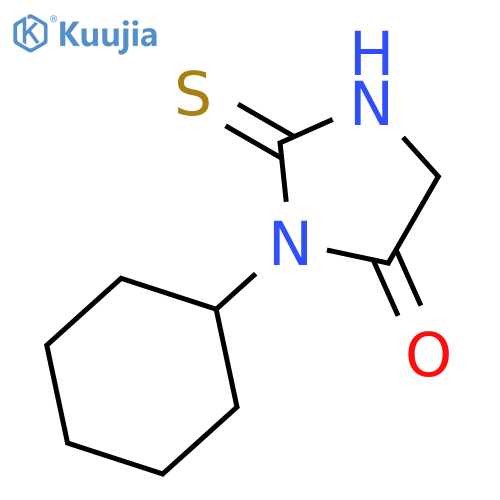 3-cyclohexyl-2-thioxoimidazolidin-4-one structure