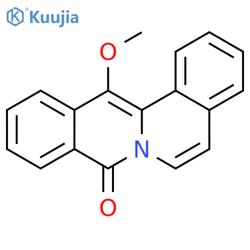 8H-Dibenzo[a,g]quinolizin-8-one, 13-methoxy- structure