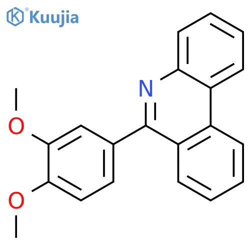Phenanthridine, 6-(3,4-dimethoxyphenyl)- structure