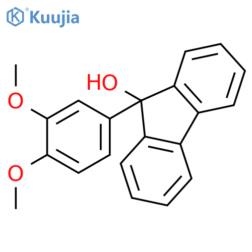 9H-FLUOREN-9-OL, 9-(3,4-DIMETHOXYPHENYL)- structure
