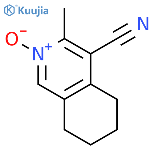 4-ISOQUINOLINECARBONITRILE, 5,6,7,8-TETRAHYDRO-3-METHYL-, 2-OXIDE structure