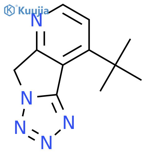 5H-Tetrazolo[1',5':1,5]pyrrolo[3,4-b]pyridine, 9-(1,1-dimethylethyl)- structure