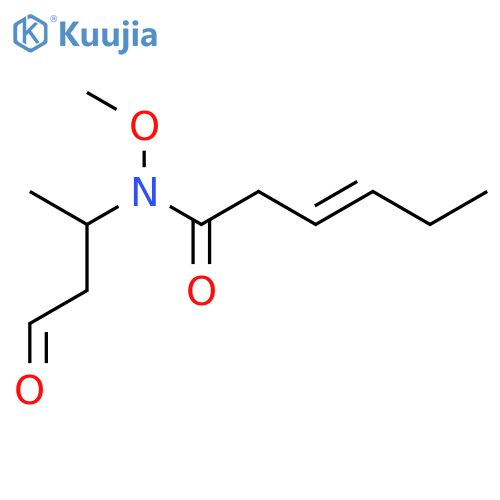 3-HEXENAMIDE, N-METHOXY-N-(1-METHYL-3-OXOPROPYL)- structure