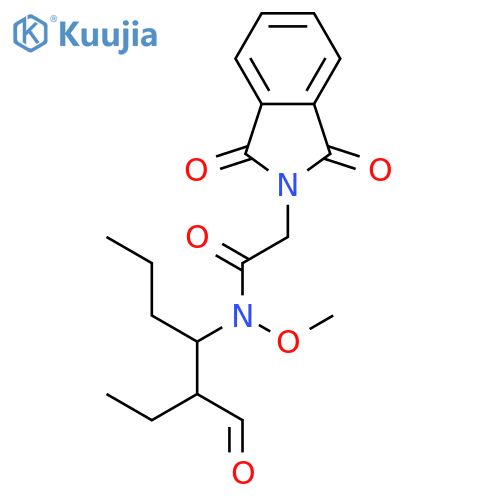 2H-Isoindole-2-acetamide, N-(2-formyl-1-propylbutyl)-1,3-dihydro-N-methoxy-1,3-dioxo- structure