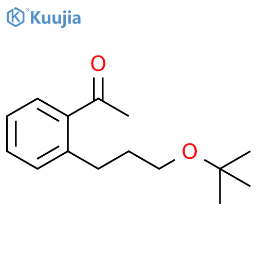 Ethanone, 1-[2-[3-(1,1-dimethylethoxy)propyl]phenyl]- structure