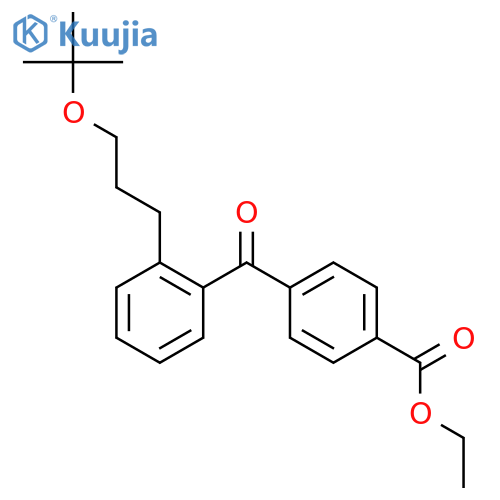 Benzoic acid, 4-[2-[3-(1,1-dimethylethoxy)propyl]benzoyl]-, ethyl ester structure