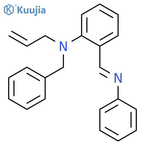 BENZENEMETHANAMINE, N-[2-[(PHENYLIMINO)METHYL]PHENYL]-N-2-PROPENYL- structure