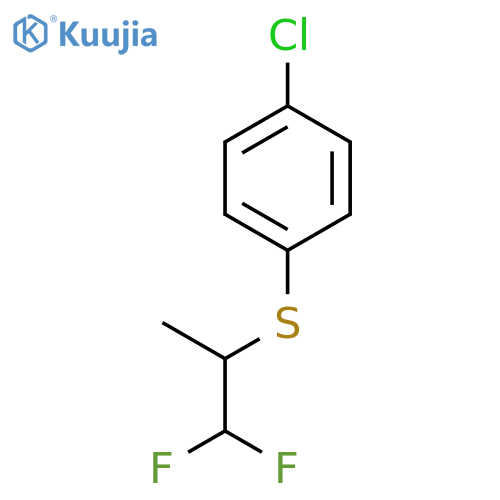 Benzene, 1-chloro-4-[(2,2-difluoro-1-methylethyl)thio]- structure