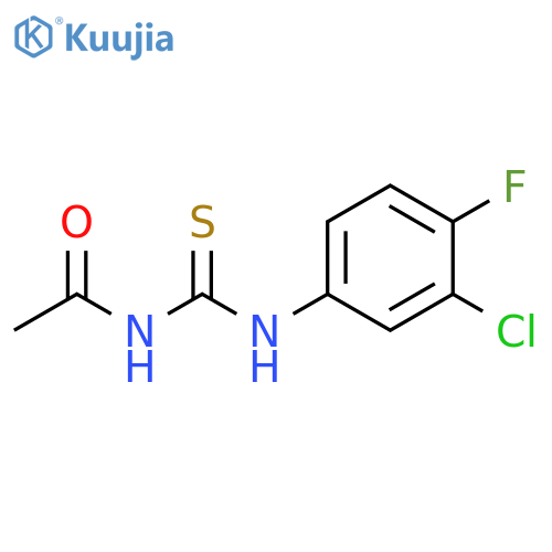 Acetamide, N-[[(3-chloro-4-fluorophenyl)amino]thioxomethyl]- structure