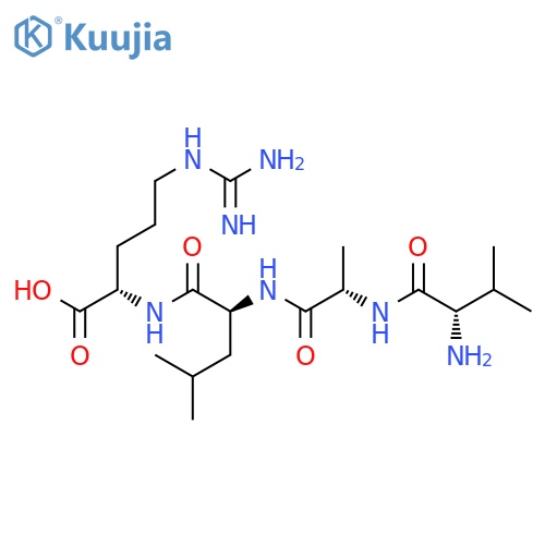 L-Arginine, L-valyl-L-alanyl-L-leucyl- structure