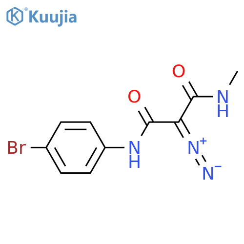 PROPANEDIAMIDE, N-(4-BROMOPHENYL)-2-DIAZO-N'-METHYL- structure