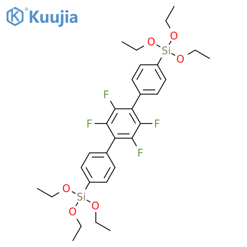 Silane, (2',3',5',6'-tetrafluoro[1,1':4',1''-terphenyl]-4,4''-diyl)bis[triethoxy- structure
