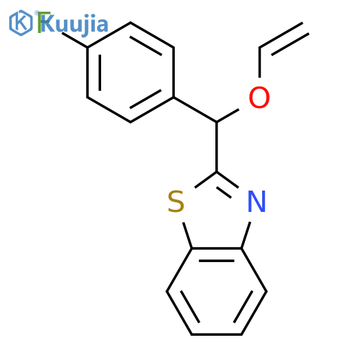 Benzothiazole, 2-[(ethenyloxy)(4-fluorophenyl)methyl]- structure