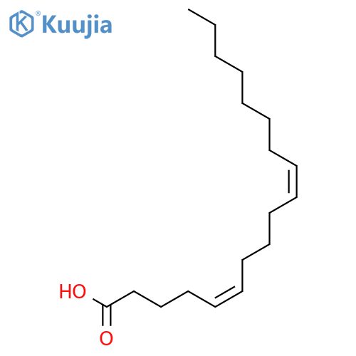 5,10-OCTADECADIENOIC ACID, (Z,Z)- structure