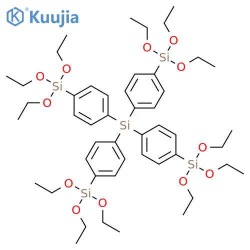 SILANE, TETRAKIS[4-(TRIETHOXYSILYL)PHENYL]- structure