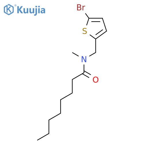 OCTANAMIDE, N-[(5-BROMO-2-THIENYL)METHYL]-N-METHYL- structure