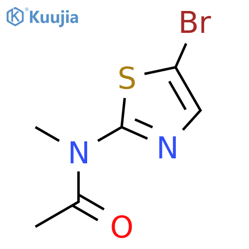N-(5-bromo-2-thiazolyl)-N-methylAcetamide structure
