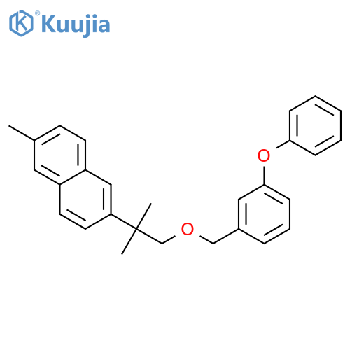 2-{1,1-dimethyl-2-[(3-phenoxybenzyl)oxy]ethyl}-6-methylnaphthalene structure