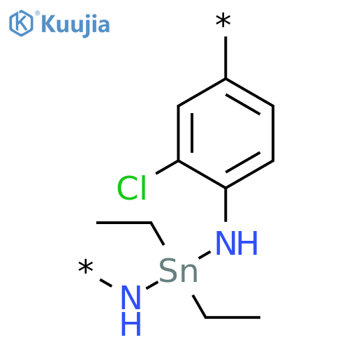 POLY[IMINO(DIETHYLSTANNYLENE)IMINO(CHLORO-1,4-PHENYLENE)] structure