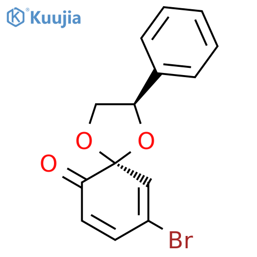 1,4-DIOXASPIRO[4.5]DECA-7,9-DIEN-6-ONE, 9-BROMO-2-PHENYL-, (2R,5S)- structure