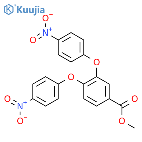 Benzoic acid, 3,4-bis(4-nitrophenoxy)-, methyl ester structure