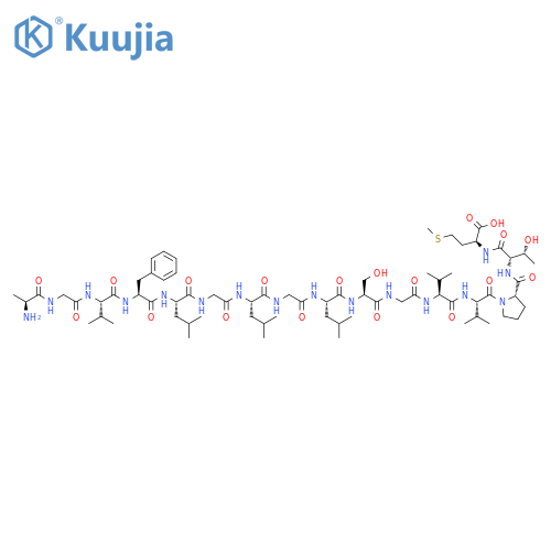 L-Methionine, L-alanylglycyl-L-valyl-L-phenylalanyl-L-leucylglycyl-L-leucylglycyl-L-leucyl-L-serylglycyl-L-valyl-L-valyl-L-prolyl-L-threonyl- (9CI) structure