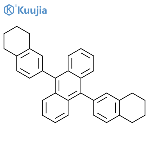 Anthracene, 9,10-bis(5,6,7,8-tetrahydro-2-naphthalenyl)- structure