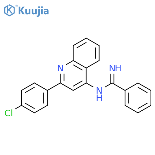 BENZENECARBOXIMIDAMIDE, N-[2-(4-CHLOROPHENYL)-4-QUINOLINYL]- structure