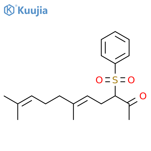 5,9-Undecadien-2-one, 6,10-dimethyl-3-(phenylsulfonyl)- structure