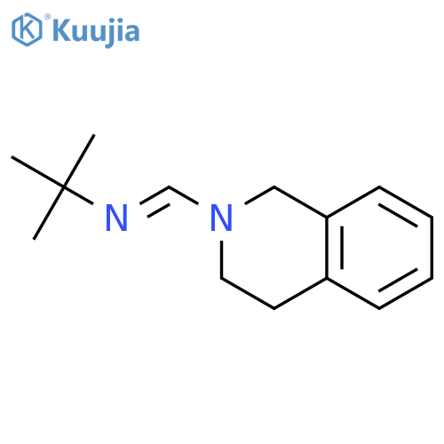 Isoquinoline, 2-[[(1,1-dimethylethyl)imino]methyl]-1,2,3,4-tetrahydro- structure