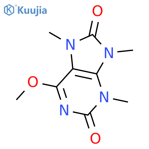 2H-Purine-2,8(3H)-dione,7,9-dihydro-6-methoxy-3,7,9-trimethyl- structure