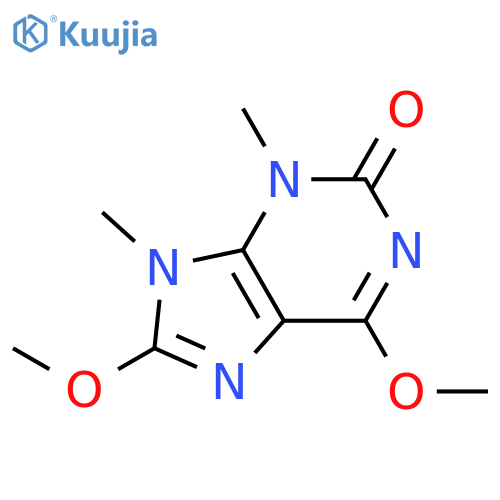 2H-Purin-2-one,3,9-dihydro-6,8-dimethoxy-3,9-dimethyl- structure