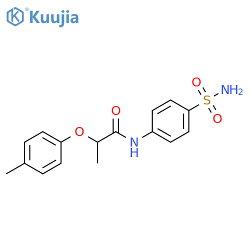 2-(4-methylphenoxy)-N-(4-sulfamoylphenyl)propanamide structure