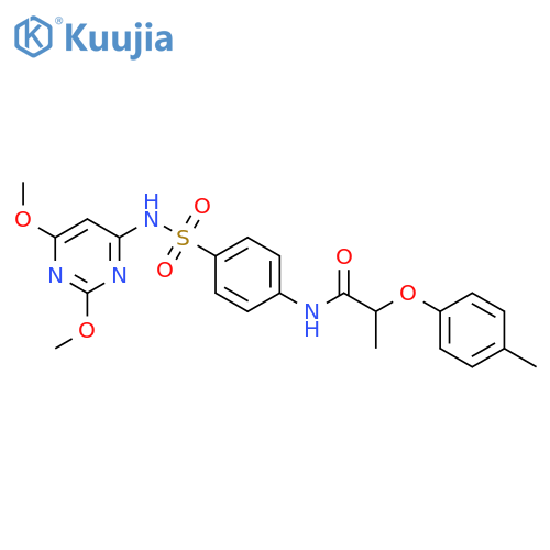 N-{4-[(2,6-dimethoxypyrimidin-4-yl)sulfamoyl]phenyl}-2-(4-methylphenoxy)propanamide structure