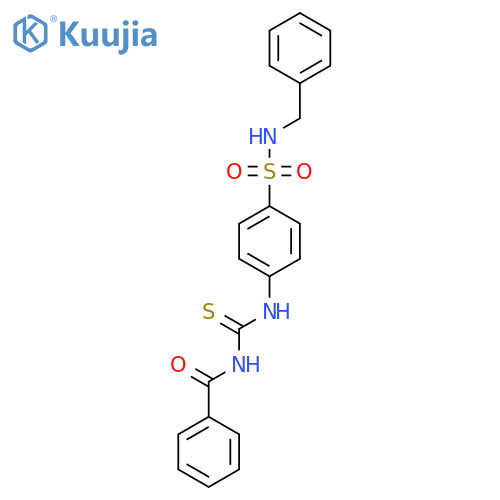 N-{[4-(Benzylsulfamoyl)phenyl]carbamothioyl}benzamide structure