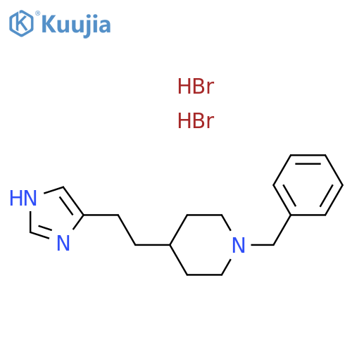 Piperidine, 4-[2-(1H-imidazol-4-yl)ethyl]-1-(phenylmethyl)-,dihydrobromide structure